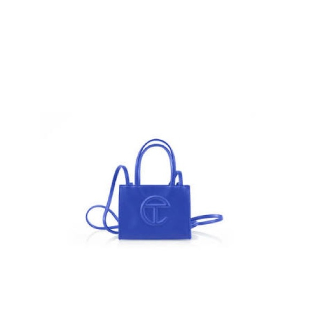 NWT Telfar Painter’s Tape Blue Small Shopping Bag